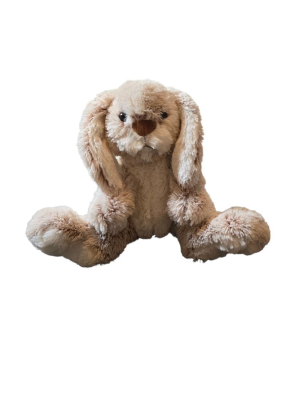 Melissa & Doug Burrow Bunny Rabbit Plush #7674 Gray White Stuffed Animal Soft